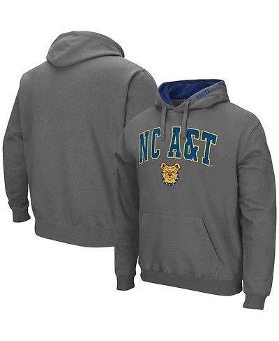 Men's Colosseum North Carolina A&T Aggies Arch & Logo Pullover Hoodie