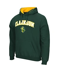 Men's Colosseum Green Clarkson Golden Knights Arch & Logo Pullover Hoodie