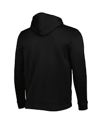 Men's Colosseum Black Indiana Hoosiers Slash Stack 2.0 Pullover Hoodie
