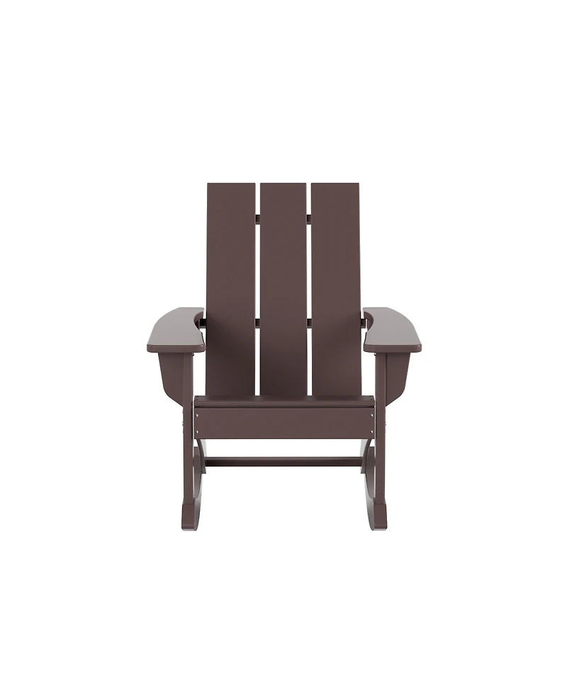 WestinTrends Modern Adirondack Outdoor Rocking Chair (Set of