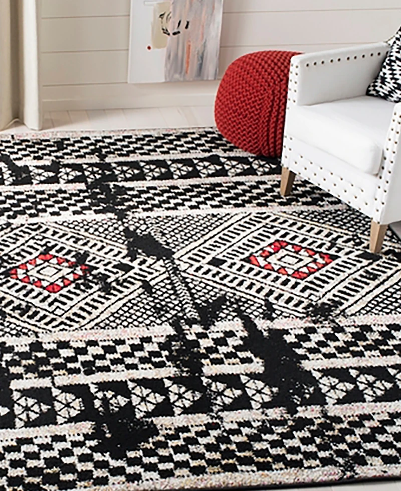Safavieh Adirondack 202 Black and Light Gray 9' x 12' Area Rug