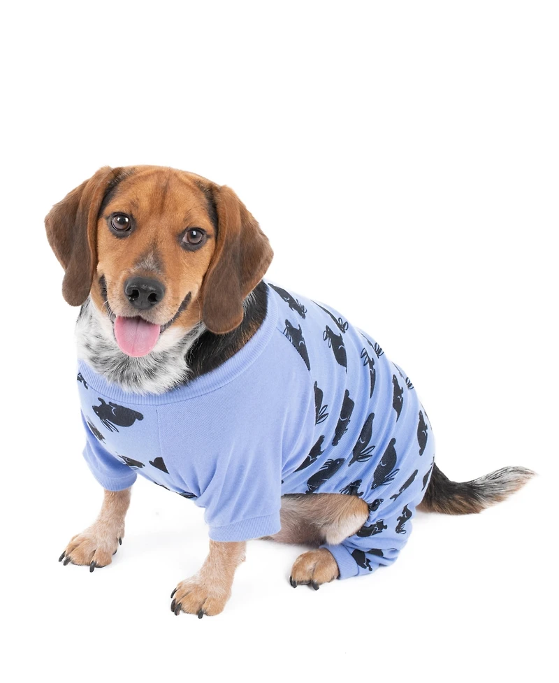 Leveret Dog Cotton Pajama Bunny Blue
