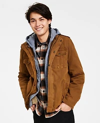 Levi's Men's Sherpa Lined Two Pocket Hooded Trucker Jacket