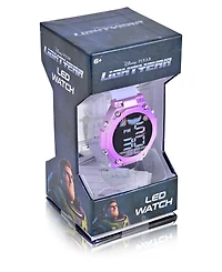Buzz Lightyear Unisex White Silicone Strap Led Touchscreen Watch