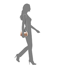 Nina Women's Metallic Minaudiere bag with Metal Handle