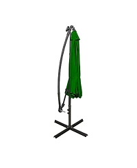 WestinTrends 10 Ft Outdoor Patio Solar Led Cantilever Umbrella