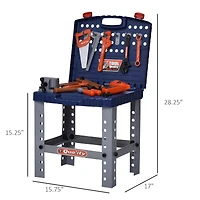 Qaba 68 Pcs Kids Workbench and Construction Toy