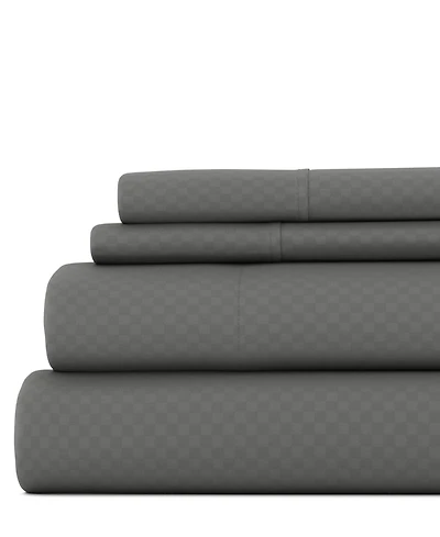 ienjoy Home Expressed Embossed Checkered 3-Pc. Sheet Set, Twin