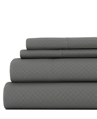 ienjoy Home Expressed Embossed Checkered 3-Pc. Sheet Set, Twin