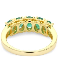 Sapphire (2-1/2 ct. t.w.) & White Accent Ring Gold-Plated Silver (Also Ruby Emerald)