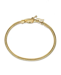 Heart & Key Tubogas Bangle Bracelet in 14k Gold-Plated Sterling Silver