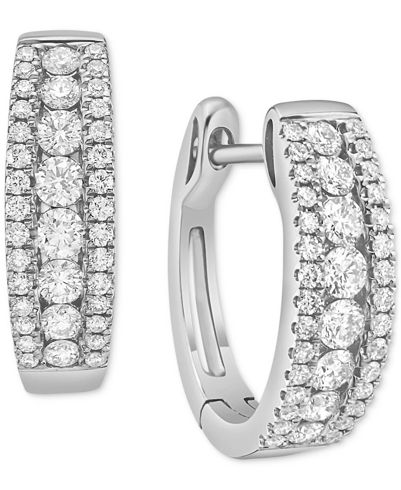 Diamond Small Hoop Earrings (3/4 ct. t.w.)
