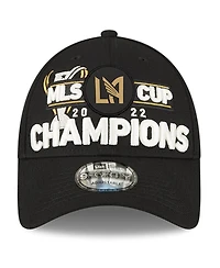 Men's New Era Black Lafc 2022 Mls Cup Champions Locker Room 9FORTY Adjustable Hat