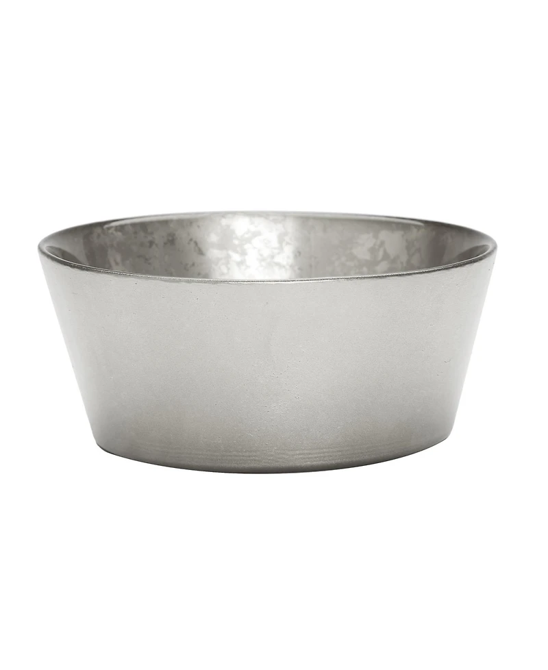 Classic Touch Raised Rim Design Glitter Bowl