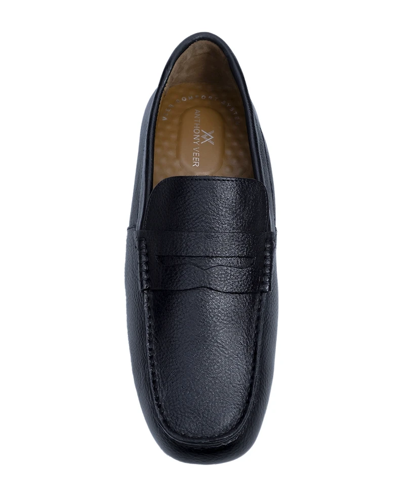 Anthony Veer Men's Cruise Driver Slip-On Leather Loafers