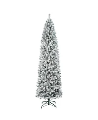 National Tree Company First Traditions 9' Acacia Flocked Tree