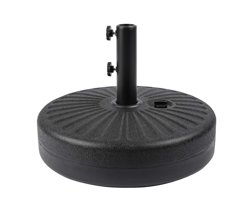 WestinTrends 9 Ft Outdoor Patio Market Umbrella with Black Round Base