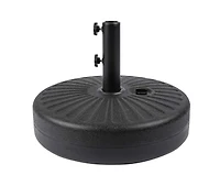 WestinTrends 9 Ft Outdoor Patio Market Umbrella with Black Round Base