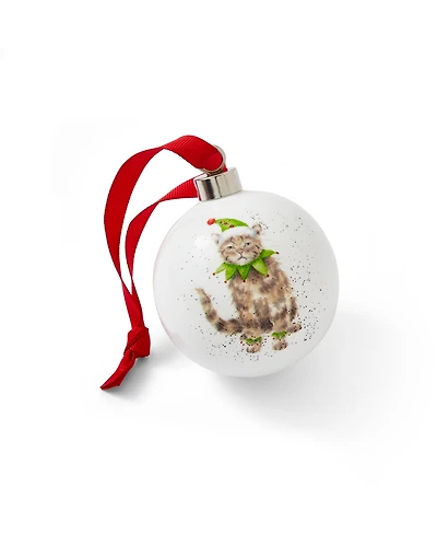 Wrendale Designs Bah Humbug Bauble Cat