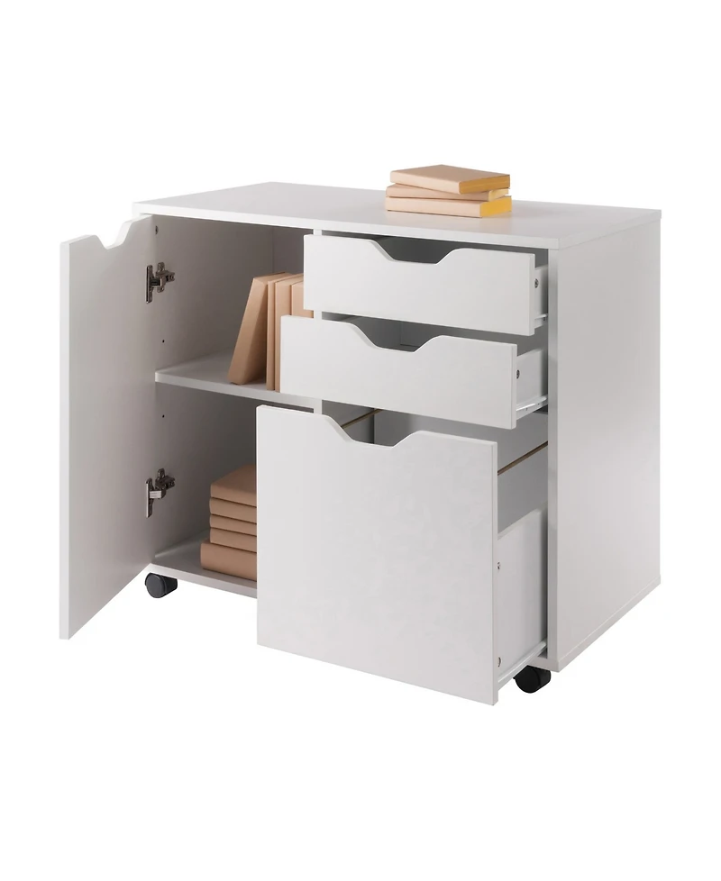 Winsome Halifax 26.3" Wood 2-Drawer Wide Filing Storage Cabinet