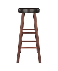 Winsome Maria 2-Piece Wood Cushion Seat Bar Stool Set