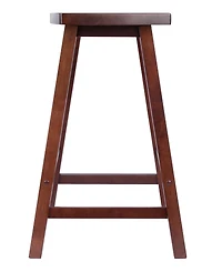 Winsome Katashi 23.78" Wood Fan Shape Counter Stool