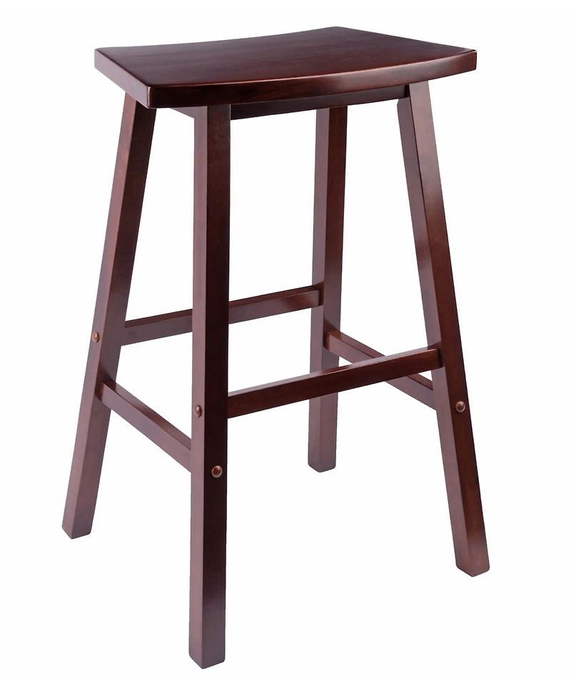 Winsome Katashi 28.62" Wood Fan Shape Bar Stool