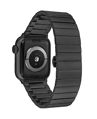 WITHit Space Grey Stainless Steel Bar Link Band designed for Apple Watch 42mm (Series 1-3 only) & 44/45/46/49mm (Ultra & Ultra 2)