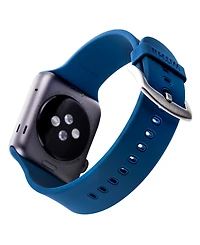 WITHit Navy Smooth Silicone Band designed for Apple Watch 42mm (Series 1-3 only) & 44/45/46/49mm (Ultra & Ultra 2)