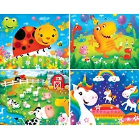 MasterPieces Lil Puzzler 4-Pack 48 Piece Jigsaw Puzzles for Kids