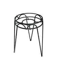 Border Concepts 72240 Wrought Iron Hampton Plant Stand, 15-Inch, Black