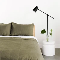 French Linen Quilted Sham Set