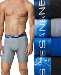 Hanes Men's Classics Ultimate X-Temp 4-Pk. Moisture-Wicking Mesh Boxer Briefs