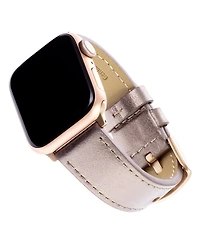 WITHit Metallic Genuine Leather Band designed for Apple Watch 42mm (Series 10) & 38/40/41mm