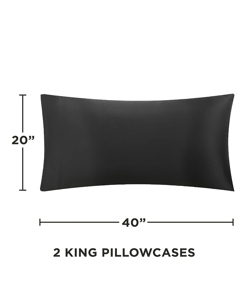 Juicy Couture Satin 2 Piece Pillow Case Set, King