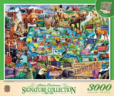 Signature Collection - Usa National Parks 3000 Piece Jigsaw Puzzle - Flawed