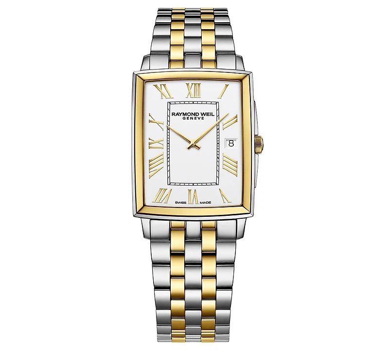 Raymond Weil Women's Swiss Toccata Two-Tone Stainless Steel Bracelet Watch 37x30mm