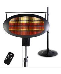 Optimus Garage-Outdoor Floor Standing Infrared Patio Heater with Remote