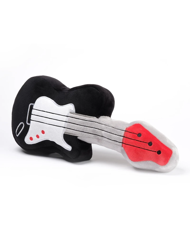 Lambs Ivy Rock Star Plush Guitar Instrument Stuffed Toy - Gray/Black