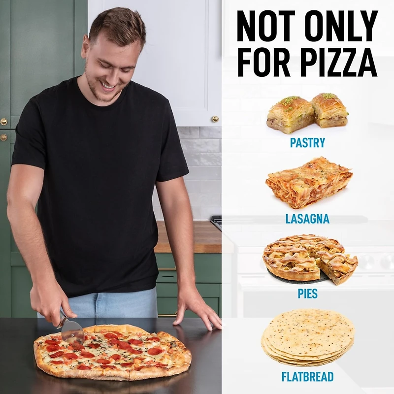 Zulay Kitchen Super Sharp Non-Slip Handle Large Pizza Cutter Wheel