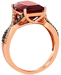 Le Vian Pomegranate Garnet (6-3/4 ct. t.w.) & Diamond (1/4 ct. t.w.) Statement Ring in 14k Rose Gold