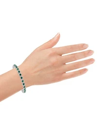 Sapphire (5-1/2 ct. t.w.) & Diamond (3 t.w) Tennis Bracelet 14k White Gold (Also Ruby and Emerald)