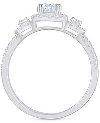 Diamond Halo Engagement Ring (1 ct. t.w.) 14k White, Yellow or Rose Gold