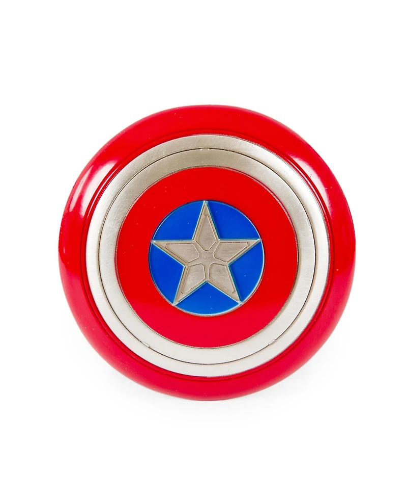 Marvel Studios Captain America 4-Inch Shield Prop Replica | Action Figure Statue, Desk Toy Accessories, Home Office Decor | The Avengers Infinity Saga