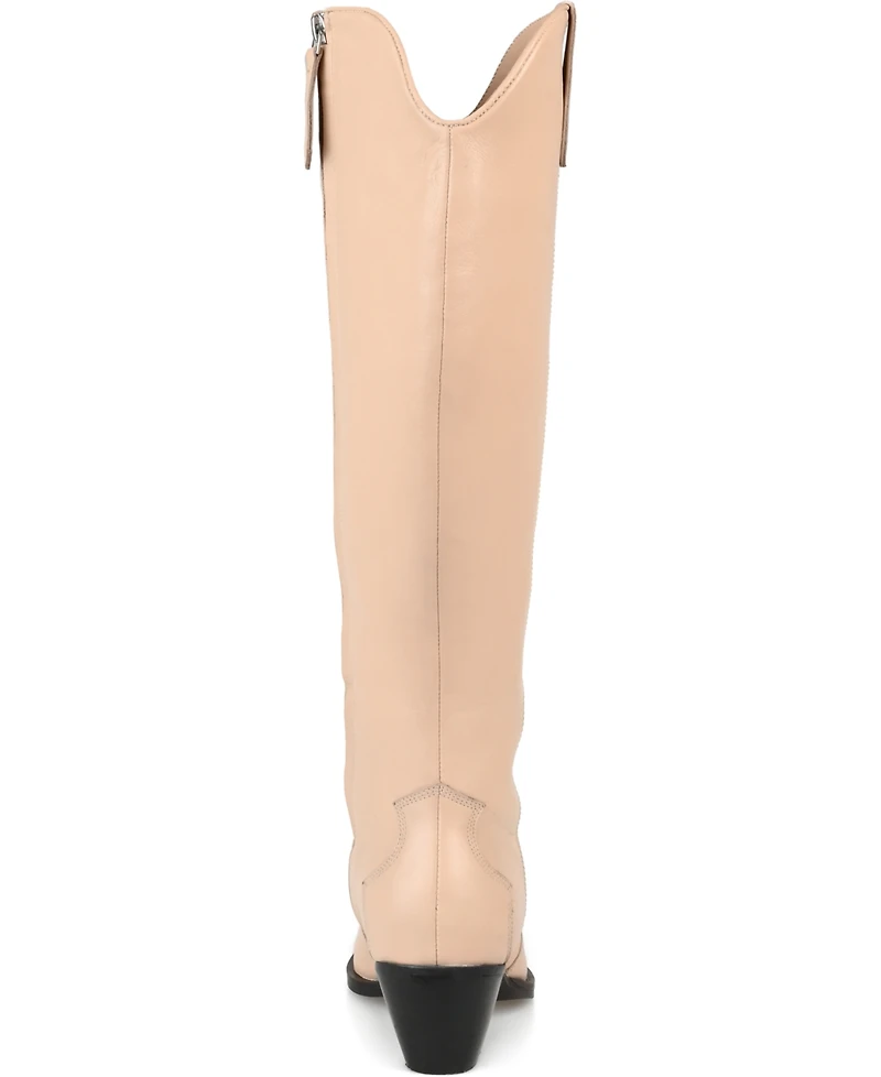 Journee Signature Women's Pryse Western Knee High Boots