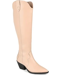 Journee Signature Women's Pryse Western Knee High Boots