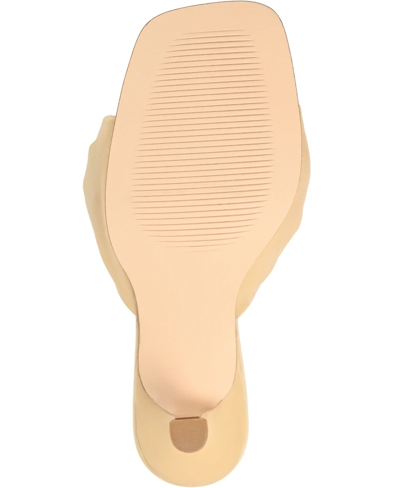 Journee Signature Women's Finlee Knotted Slip On Sandals