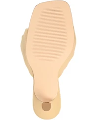 Journee Signature Women's Finlee Knotted Slip On Sandals