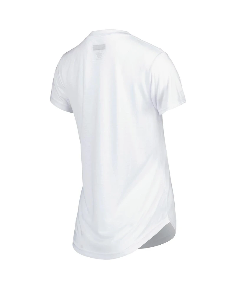 Women's Concepts Sport White, Charcoal New England Patriots Sonata T-shirt and Leggings Sleep Set