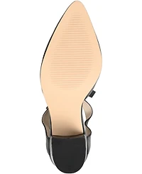Journee Signature Women's Camille Two-Piece Block Heel Pumps